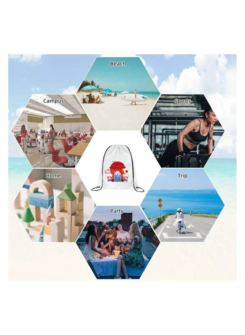 PRINTSHOP4ME Japan Pack Of 3 Drawstring Bags For Men And Women-Durable Sports Backpack For Kids,Great For School And College,Everyday Use,Lightweight With Printed - Image 4