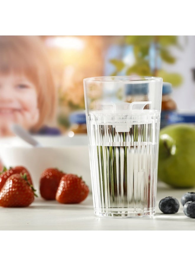 Reflo BUNDLE: Reflo Smart Cup (Clear 1-Pack) Open Training Cup, Toddler Cup, 360 Control-Flow, AND free training and use e-guide via QR code on packaging.  - Image 4