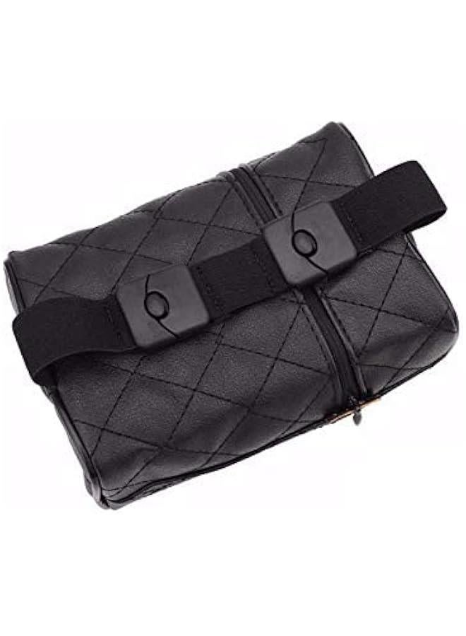 فايلكس حامل ماديل ورقية للسيارة، مصوع م الجلد لمسد الراس لمقعد السيارة الخلفي م ساو - Image 3