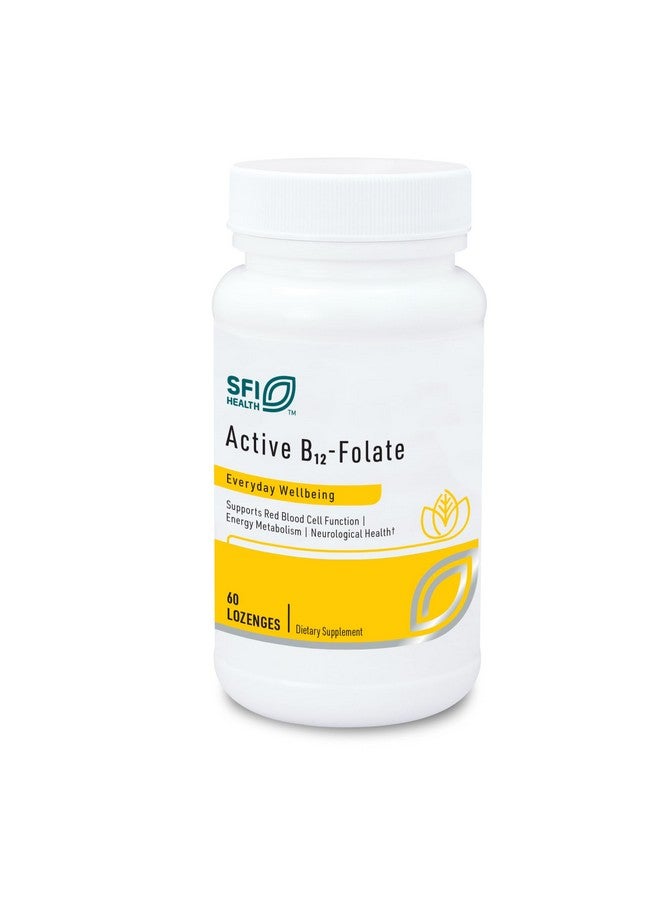 Klaire Labs Klaire Labs SFI Health Active B12 - Folate Supplement - Dissolvable Lozenge with Methyl Folate & Vitamin B12 Methylcobalamin - Highly Absorbable - Support Healthy Mood, Energy & Cognition (60 Count) - Image 1