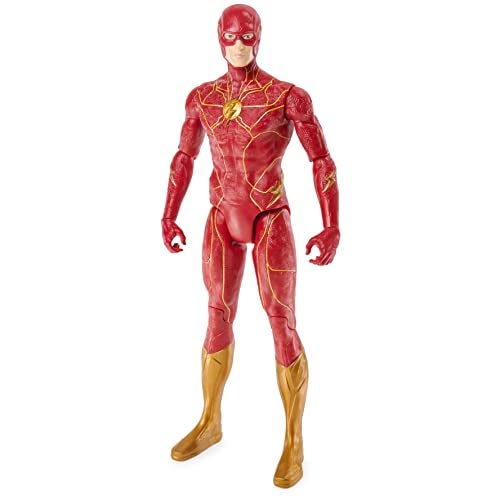 DC Comics, The Flash Action Figure, 12-inch The Flash Movie Collectible, Kids Toys for Boys and Girls Ages 3 and up - Image 1