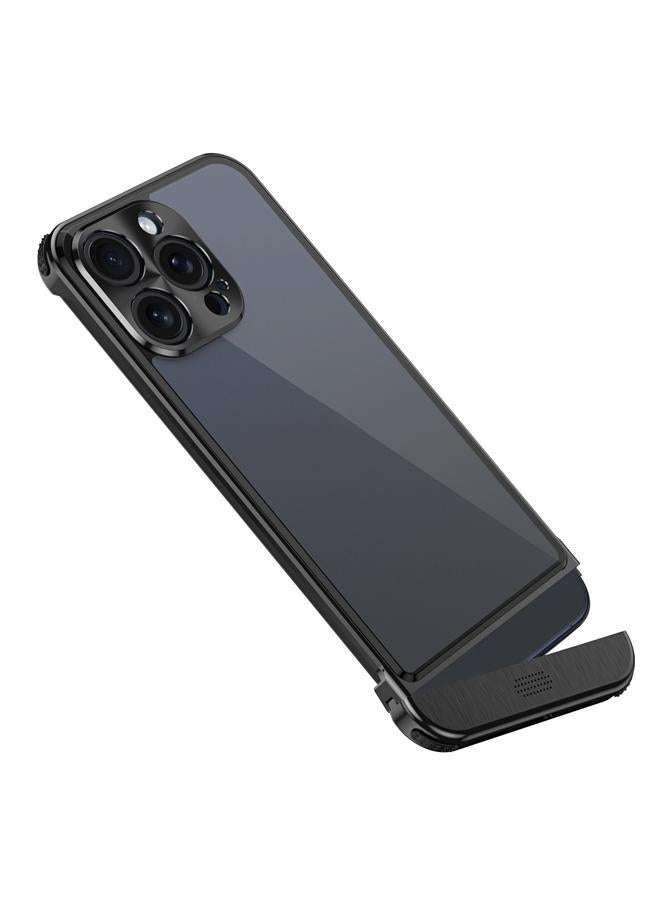 اس-توب جراب لهاتف iPhone 12 Pro مع حامل مقص معدني شفاف برائحة عطرية - Image 1