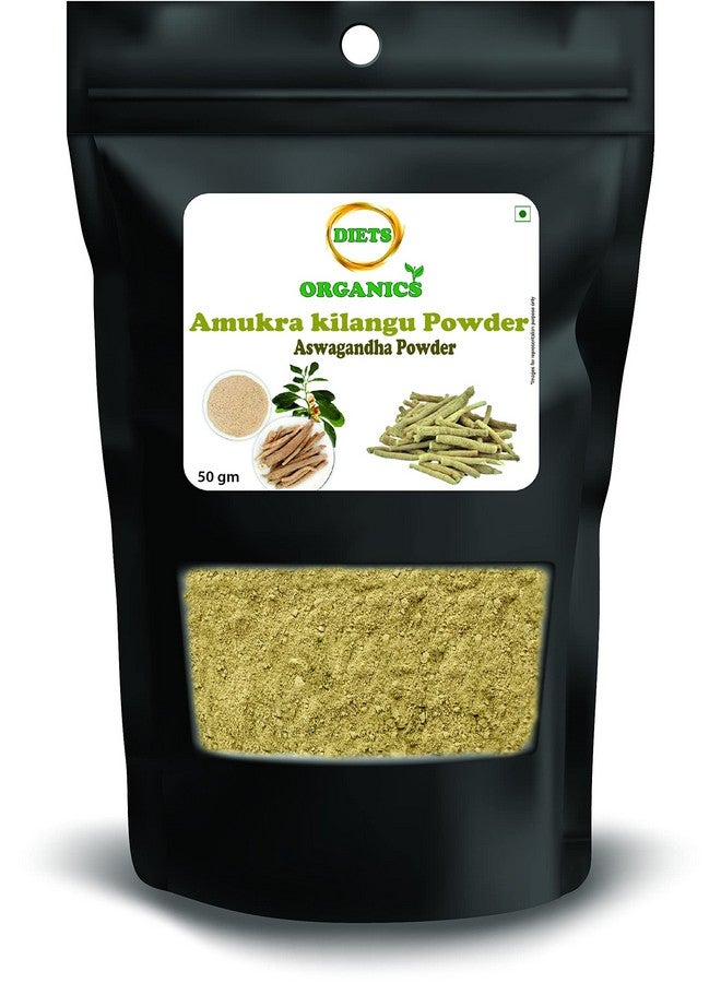 DIETS ORGANICS Amukkara Kizhangu Powder 50 Gms (2) | Ashwagandha Root Powder -50 Gms Pack Of 2 - Image 1