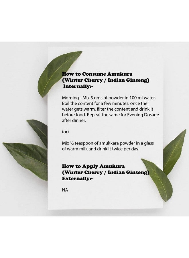 DIETS ORGANICS Amukkara Kizhangu Powder 50 Gms (2) | Ashwagandha Root Powder -50 Gms Pack Of 2 - Image 2