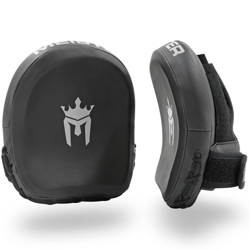 Meister 3D Armor Padded Target Mitts Curved Micro Focus Pads for Boxing MMA Black - Image 2
