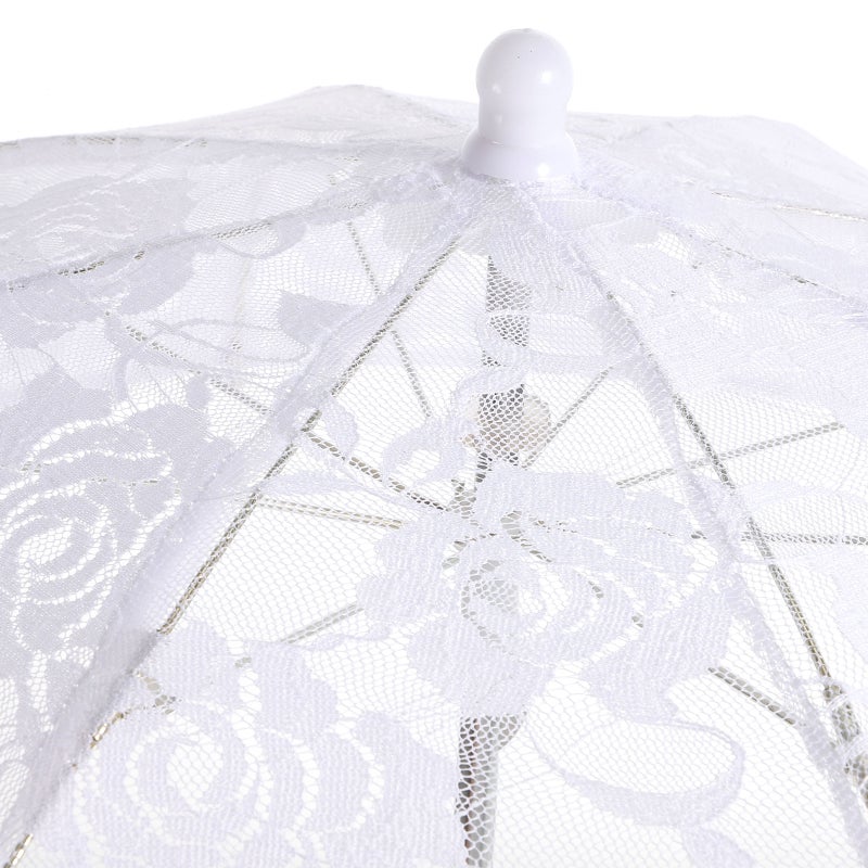 2pcs Lace Umbrella Scene Props Lace Parasol Umbrella for Wedding Stage Performance Photography - Image 5
