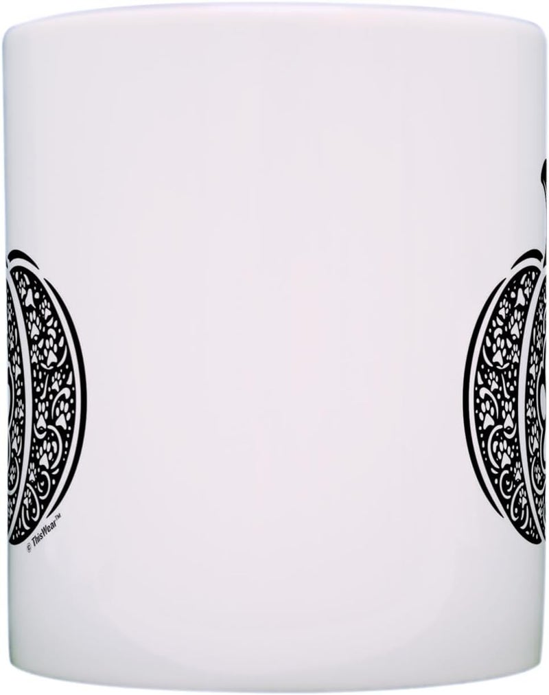 ThisWear Halloween Mugs Coffee Dog Print Pumpkin 2 Pack 11oz Ceramic Coffee Mug Set - Image 4