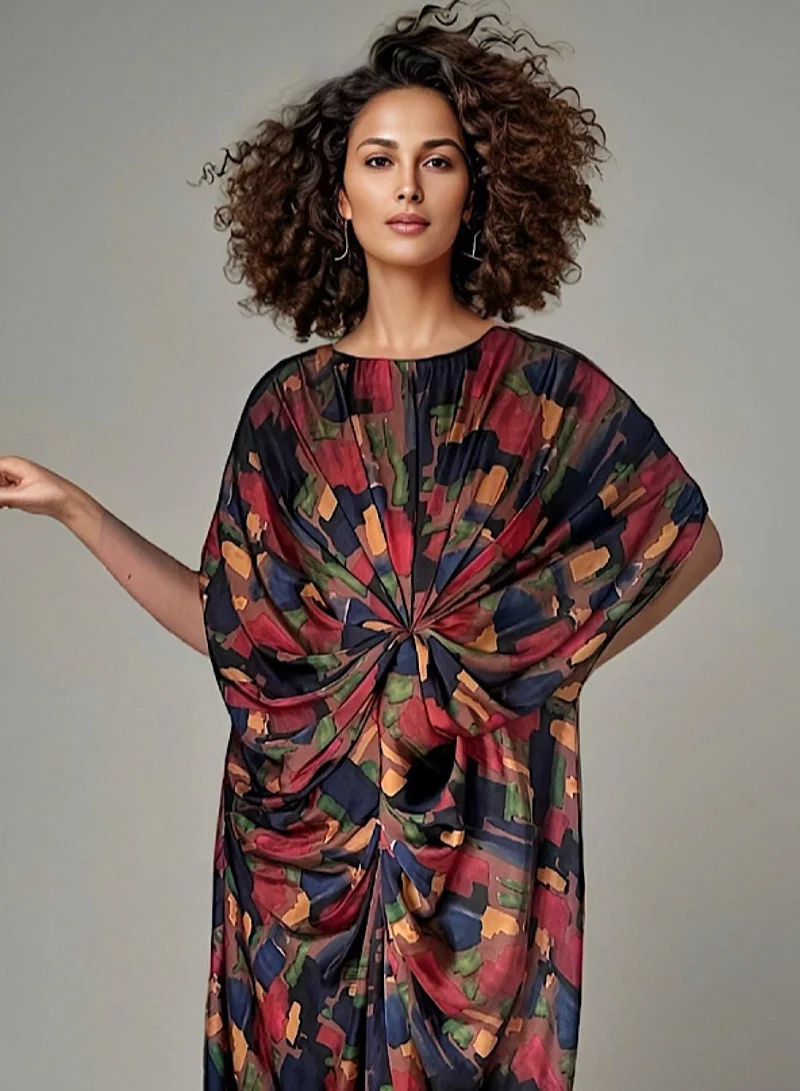 ECSTACY Multicolor print dress