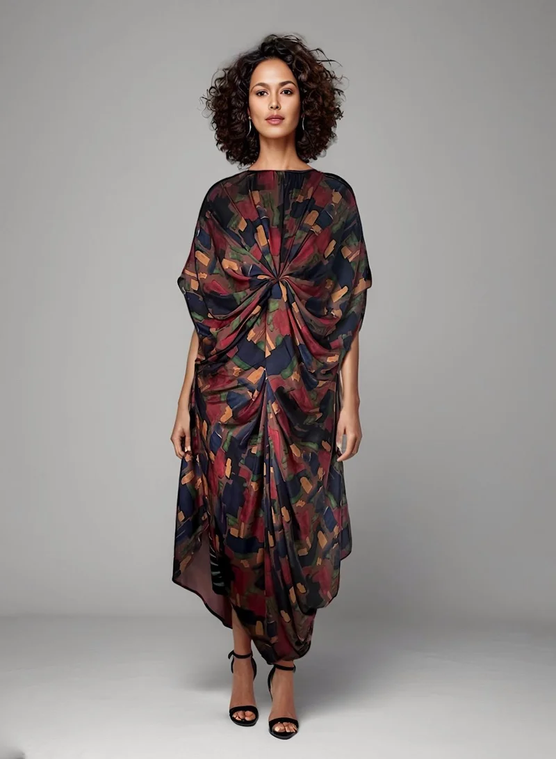 ECSTACY Multicolor print dress
