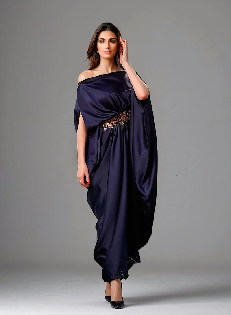 ECSTACY Pleat Drape Gown