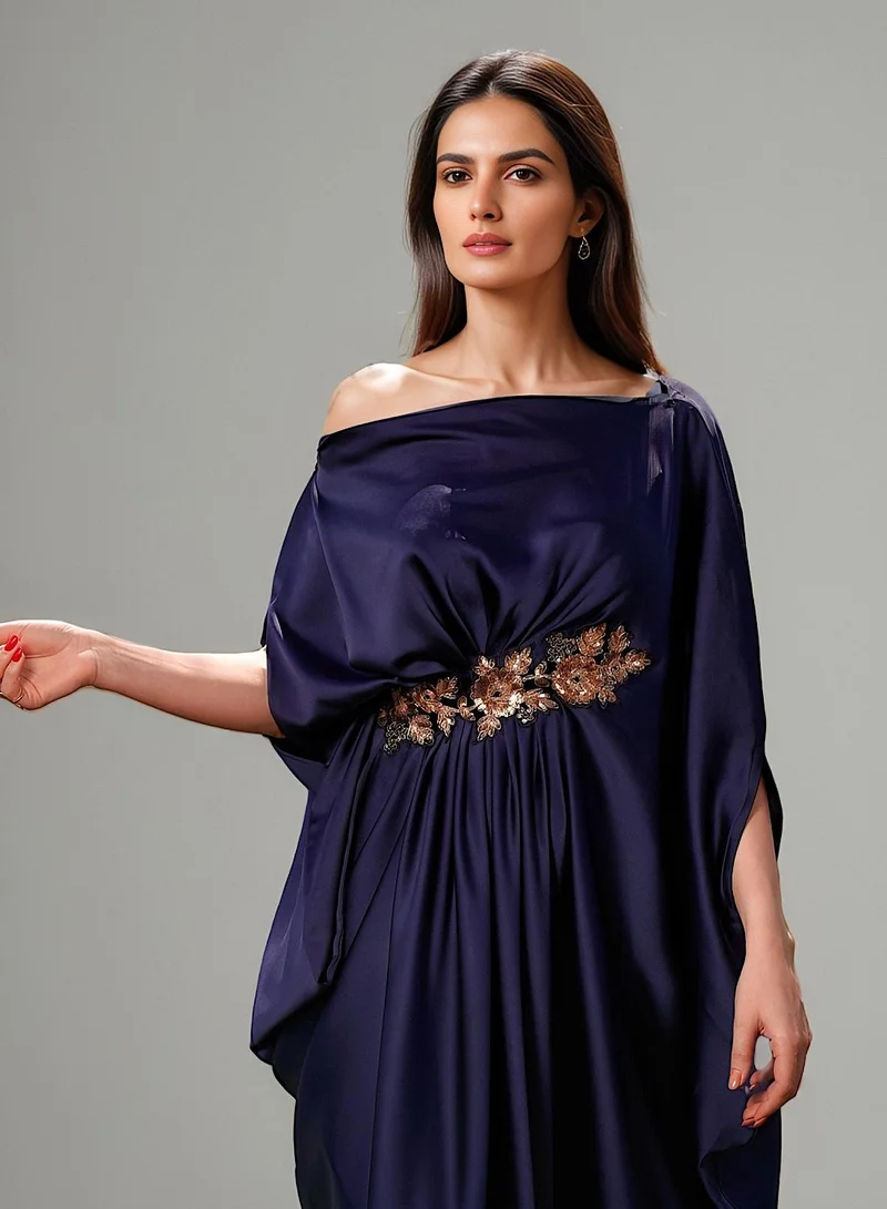 ECSTACY  Pleat Drape Gown for Women | Best Price UAE