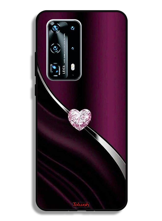 Tolwak Huawei P40 Pro Plus 5G Protective Case Cover Diamond Heart - Image 2