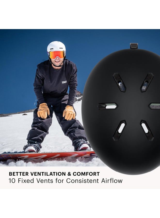 SMITH Rodeo Smith Helmet – Adult Ski & Snowboard Helmet with MIPS Technology, Adjustable Fit, Ear Padding & Ventilation – Head Protection for Men & Women – Matte White, XL - Image 3