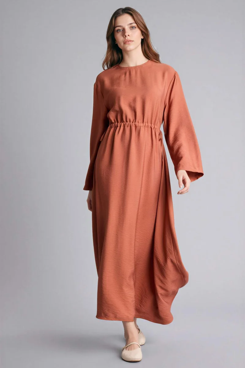 DeFacto Crew Neck Long Sleeve Dress