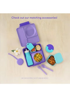 OMIE OmieBox Kids Bento Lunch Box, Plastic, Purple Plum  - Image 2