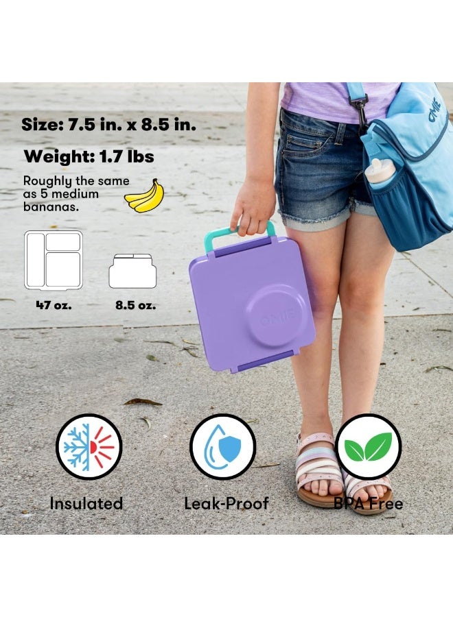 OMIE صندوق غداء أومي بوكس للأطفال، بلاستيك، برقوق أرجواني - Image 5