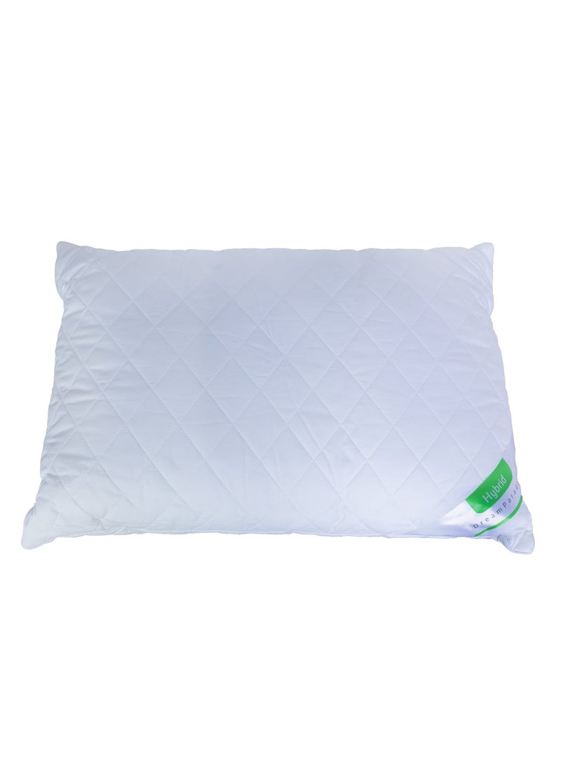 نيوفالييتو وسادة دريم بارادايس – غطاء مبطن بنقشة ماسية من قطن 100٪ | حشوة مزدوجة الطبقات: ألياف دقيقة فائقة النعومة (الطبقة العلوية) + رغوة الذاكرة روتيني (الطبقة السفلية) - Image 4