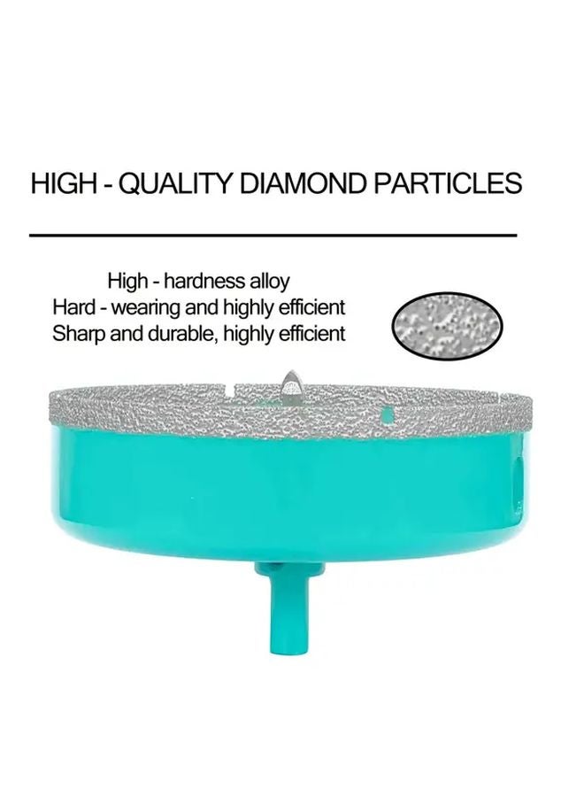 Light Green 120MM Diamond Core Drill Bit with Centering Tip for Tile Glass Metal - Image 5