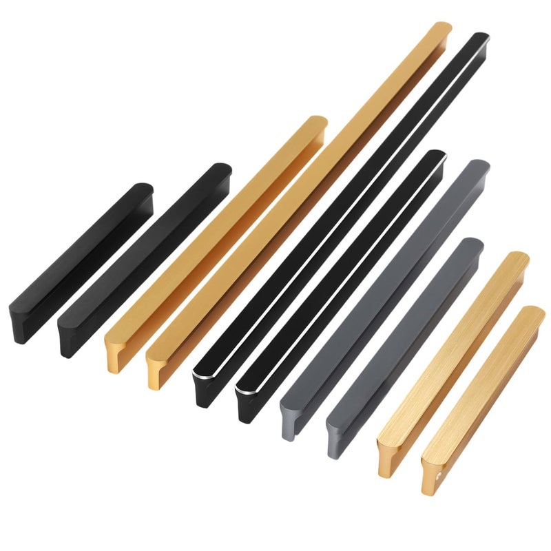 Shozafia 5 Pack Black Cabinet Pulls Kitchen Hardware Handles for Dresser Drawers T Shape Cabinet Hardware 709 inchBlack - Image 2