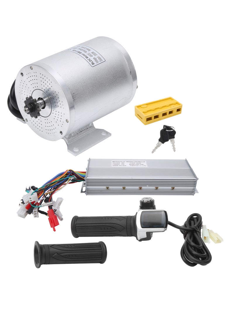 Generic - 48V 2000W Electric Brush Motor with Controller Kit E‑Bike Conversion Accessory Set - Image 1