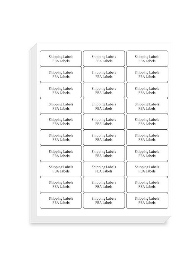 FungLam - 1" X 2-5/8" Shipping Address Labels 900 Label Stickers Paper For Laser/Inkjet Printer 30 Per Page Printable Mailing Labels (30 Sheets, 900 Labels) - Image 1