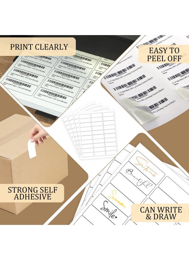 FungLam - 1" X 2-5/8" Shipping Address Labels 900 Label Stickers Paper For Laser/Inkjet Printer 30 Per Page Printable Mailing Labels (30 Sheets, 900 Labels) - Image 1