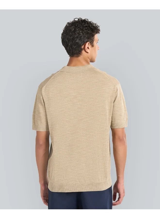 GANT Sunfaded Short Sleeve Polo Sweater
