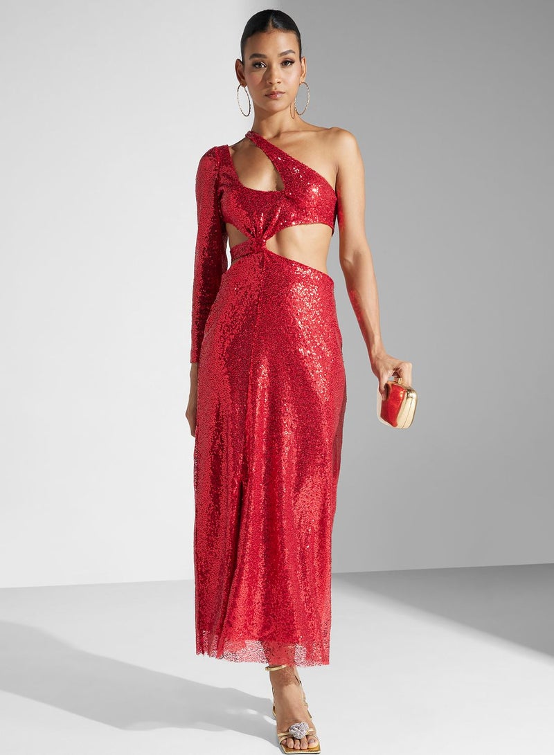 Ella Limited Edition Sequin Cutout Gown Dress  - Image 1
