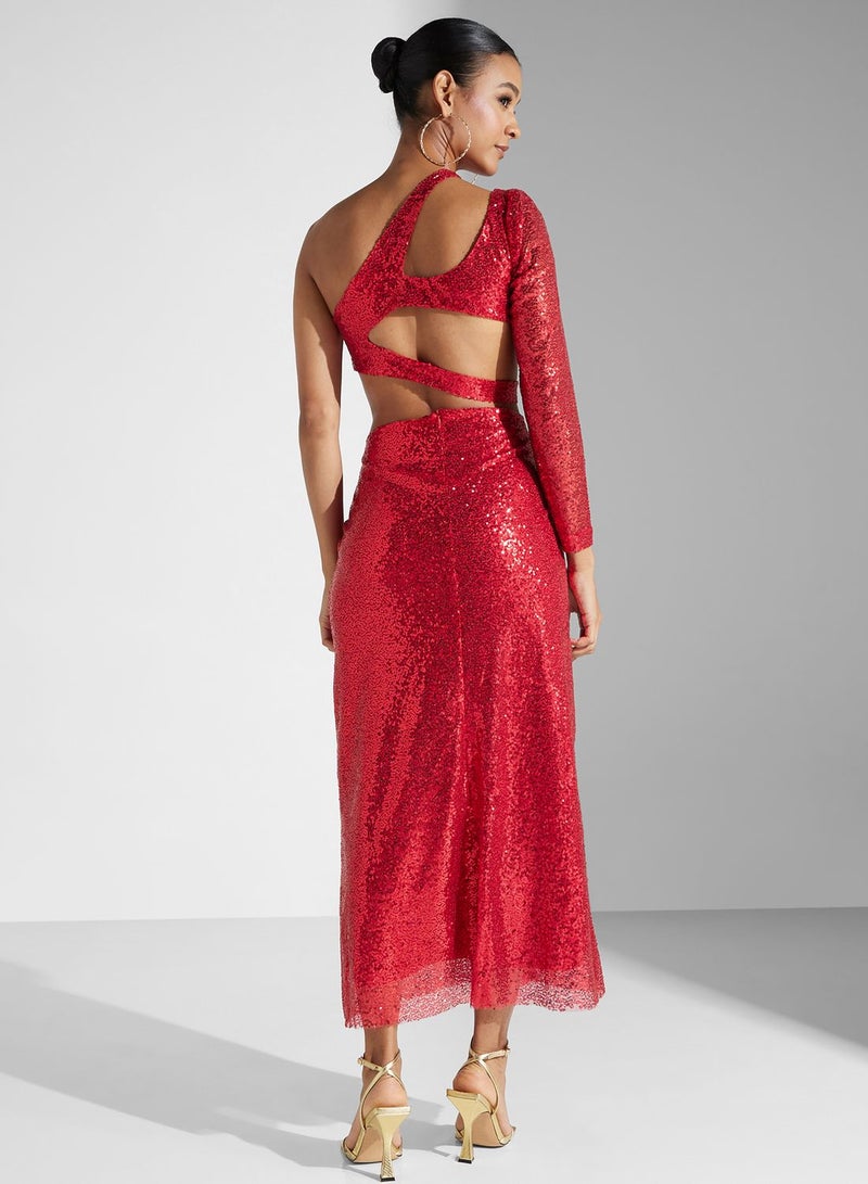 Ella Limited Edition Sequin Cutout Gown Dress  - Image 2