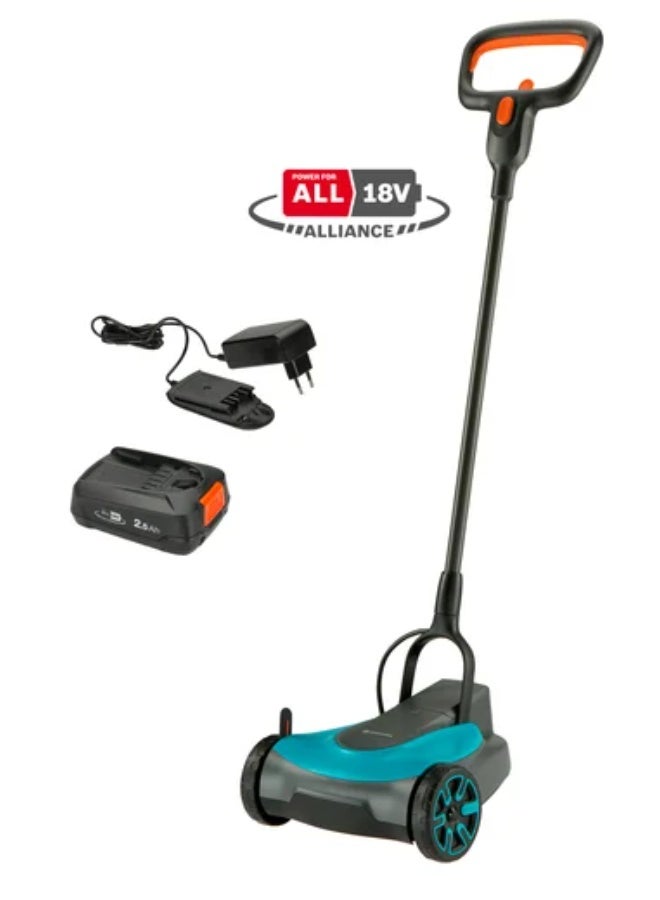 GARDENA BATTERY LAWNMOWER HANDYMOWER 22/18V P4A READY TO USE SET - Image 1