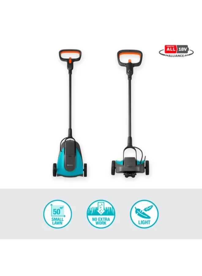 GARDENA BATTERY LAWNMOWER HANDYMOWER 22/18V P4A READY TO USE SET - Image 3