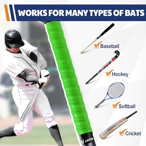 JAYA 2 Pack PU Bat Grip Tape – 1.1mm Non-Slip Polyurethane Handle Wrap for Baseball & Softball Bats, Soft Feel & Pro-Level Control - Image 4