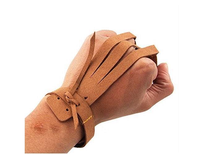 Futaba Finger Tab Glove for Recurve Hunting Bow - Brown - Image 3