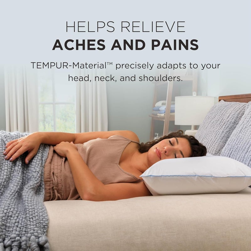 Tempur-Pedic TEMPUR-Cloud Dual Cooling Pillow, Queen, White - Image 3