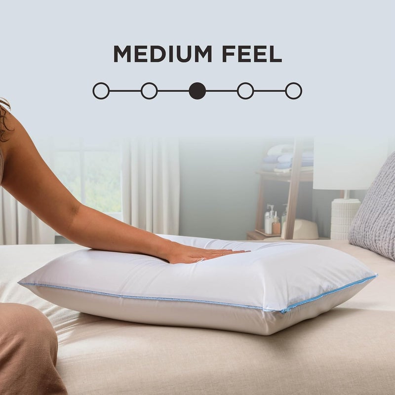 Tempur-Pedic TEMPUR-Cloud Dual Cooling Pillow, Queen, White - Image 4