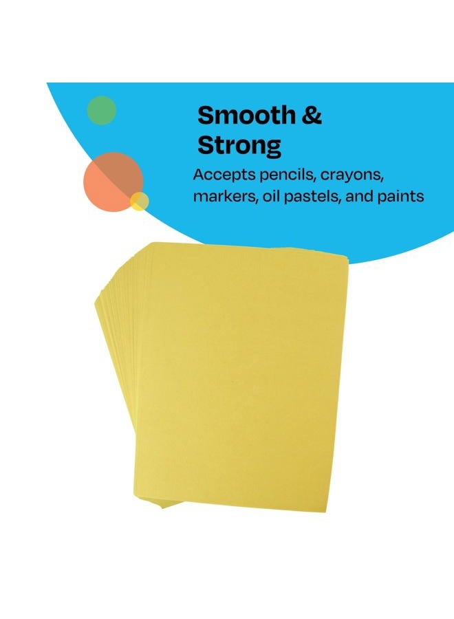 Childcraft Construction Paper, 9 x 12 Inches, Yellow, 500 Sheets - Image 2