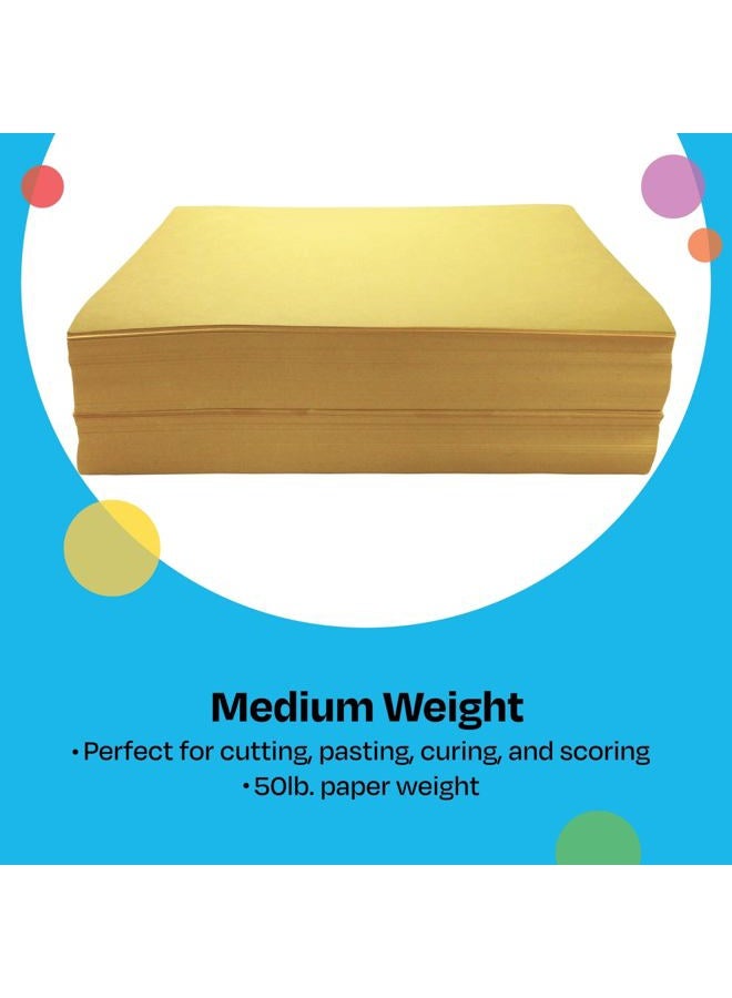 Childcraft Construction Paper, 9 x 12 Inches, Yellow, 500 Sheets - Image 5