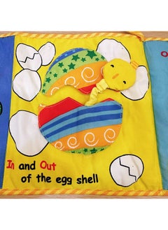 Generic Baby Bed Circumference Cloth Book Early Education Educational Toys Double-sided Color Cloth Book Pendant Cognitive Shape Animal Baby Cloth Book-Color:Large Size Bed Cover Book (125 X21cm)  - Image 3