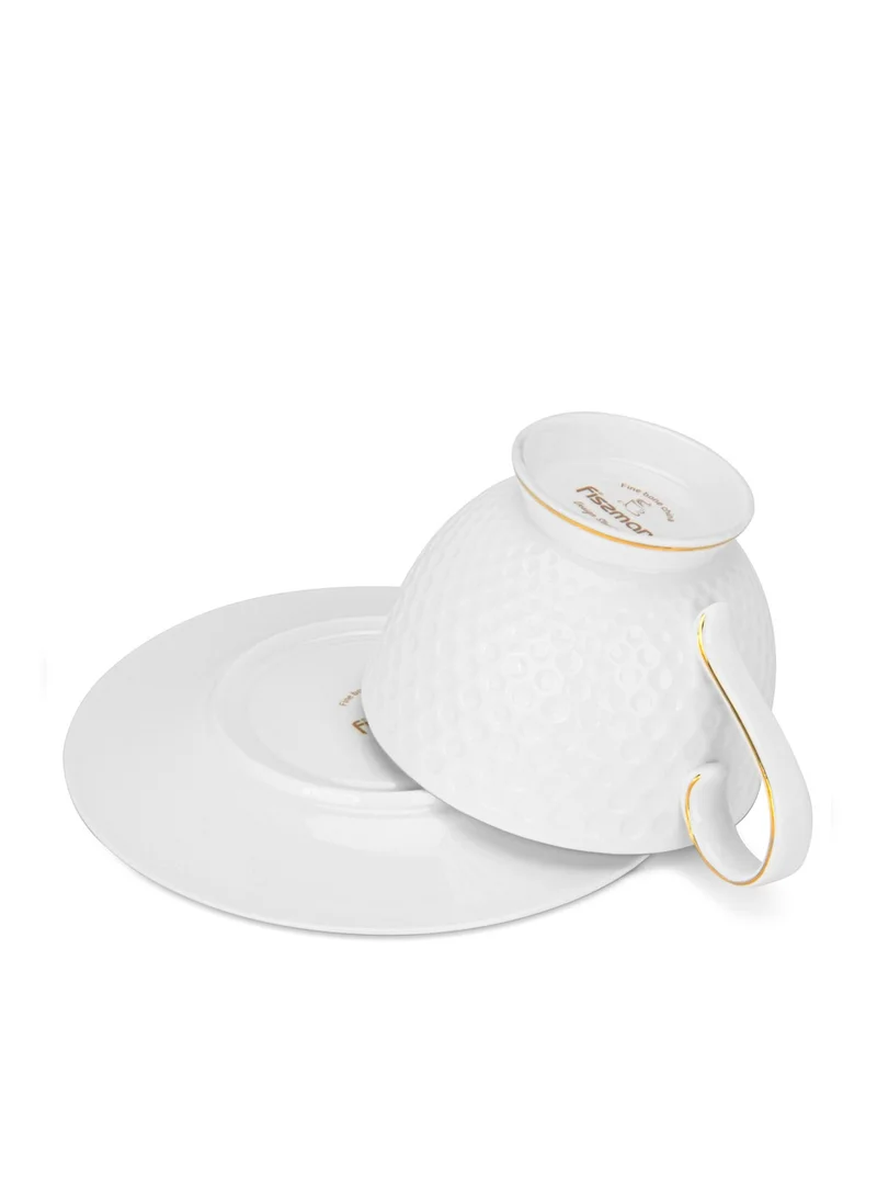 Fissman  Set Cups And Saucer 300ml, Noemi Series  | Best Price UAE