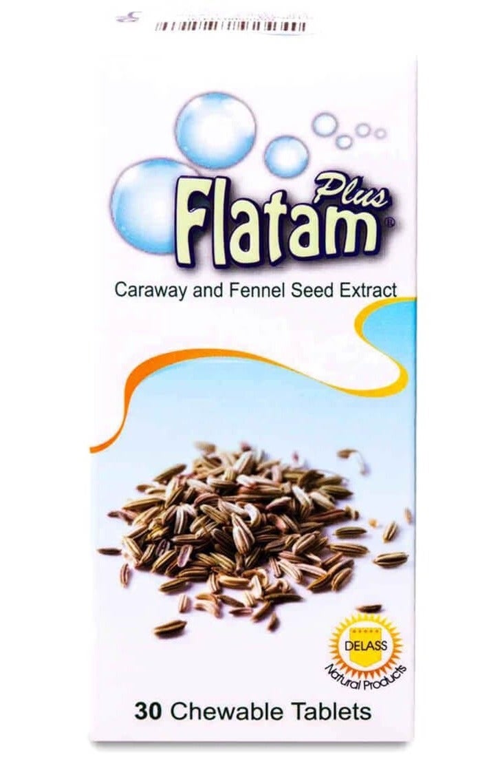DELLAS NATURAL PRODUCTS Flatam Plus Chewable Tablets - Image 2