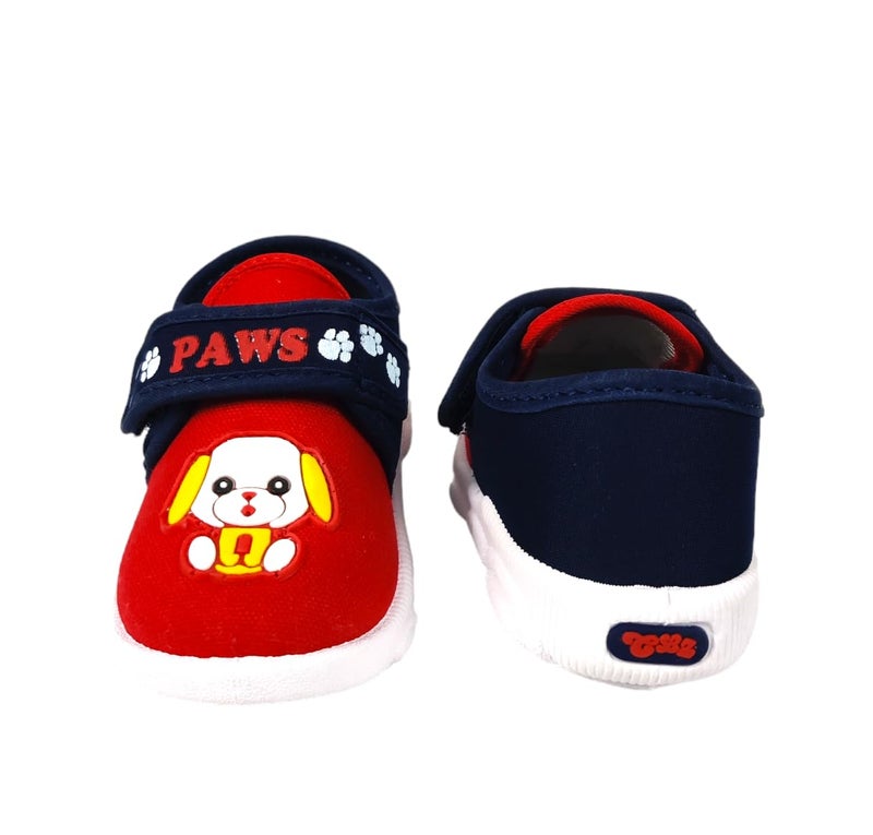 Coolz Kids Chu-Chu Sound Musical Shoes Star-10 for Baby Boys and Baby Girls 1-2.5 yrs (Navy-Red, 21 Months) - Image 5