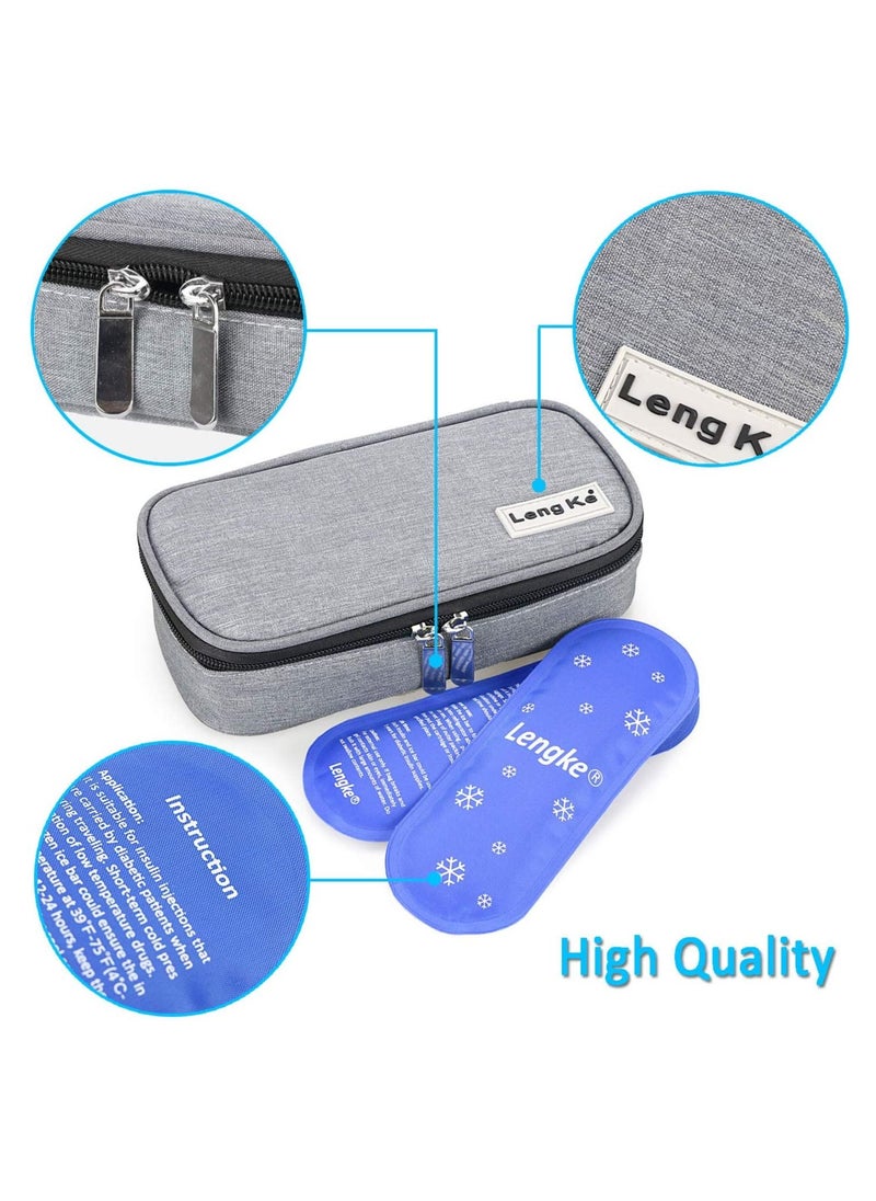 Insulin Cooler Travel Carrying Case Insulated Cooling Bag With 2 Ice Packs - pzsku/Z965DBFD40E35C5899D34Z/45/_/1719485298/7716e952-fcd1-4e61-a8f7-ce0ba34f0ffa