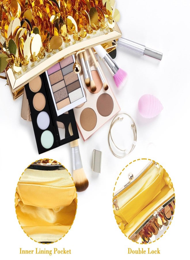 KOLODOGO Sparkly Evening Clutch Purse for Women Elegant Sequined Party Bag, Glam Wedding, Prom, Cocktail Night Out Clutch - Image 5