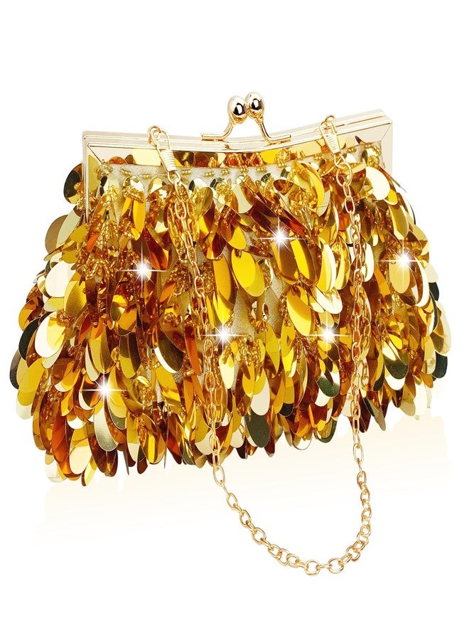 KOLODOGO Sparkly Evening Clutch Purse for Women Elegant Sequined Party Bag, Glam Wedding, Prom, Cocktail Night Out Clutch - Image 1