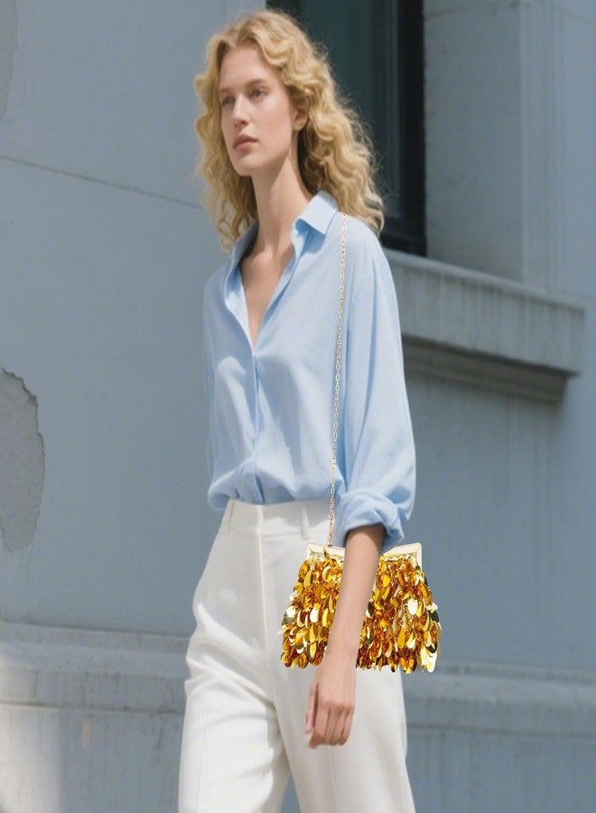 KOLODOGO Sparkly Evening Clutch Purse for Women Elegant Sequined Party Bag, Glam Wedding, Prom, Cocktail Night Out Clutch - Image 3