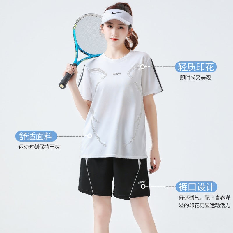 Summer New Men's Short-sleeved suit Breathable Quick-drying Clothes Sports suit Men's Shorts Short-sleeved T-shirt Casual suit - Image 5