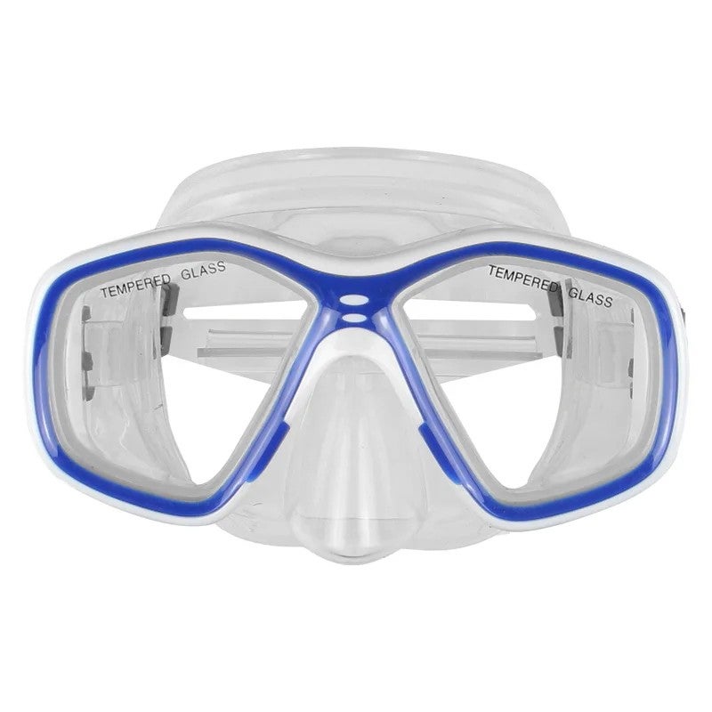 Bluejw Professional Tempered Glass Dive Masked Snorkeling Equipment Big Vision Swim Snorkel Goggles Kids Original Diving Masks - Image 1