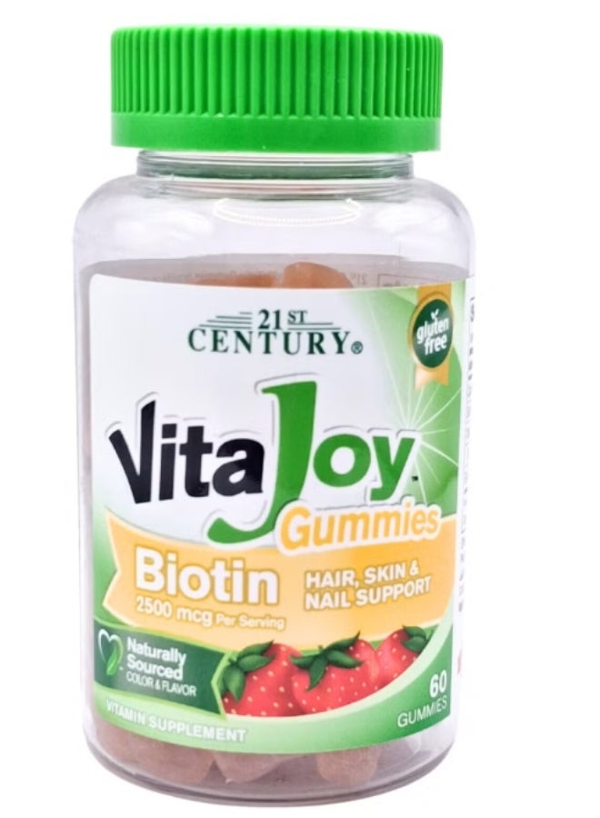 21 Century Vitajoy Biotin 2500Mcg Gummies 60'S
