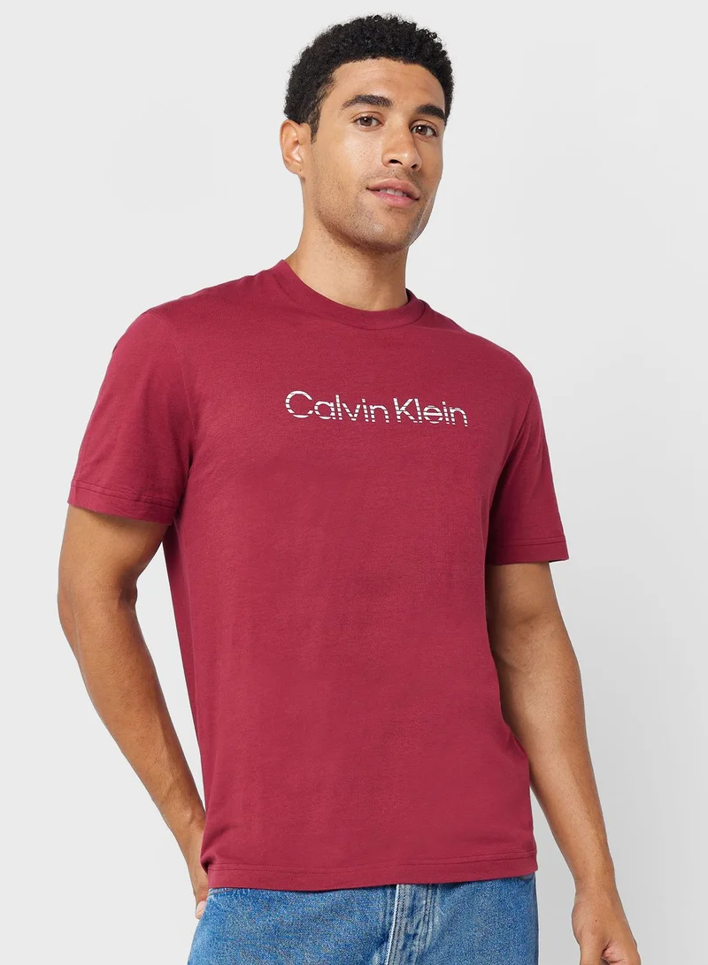 CALVIN KLEIN Logo Crew Neck T-Shirt