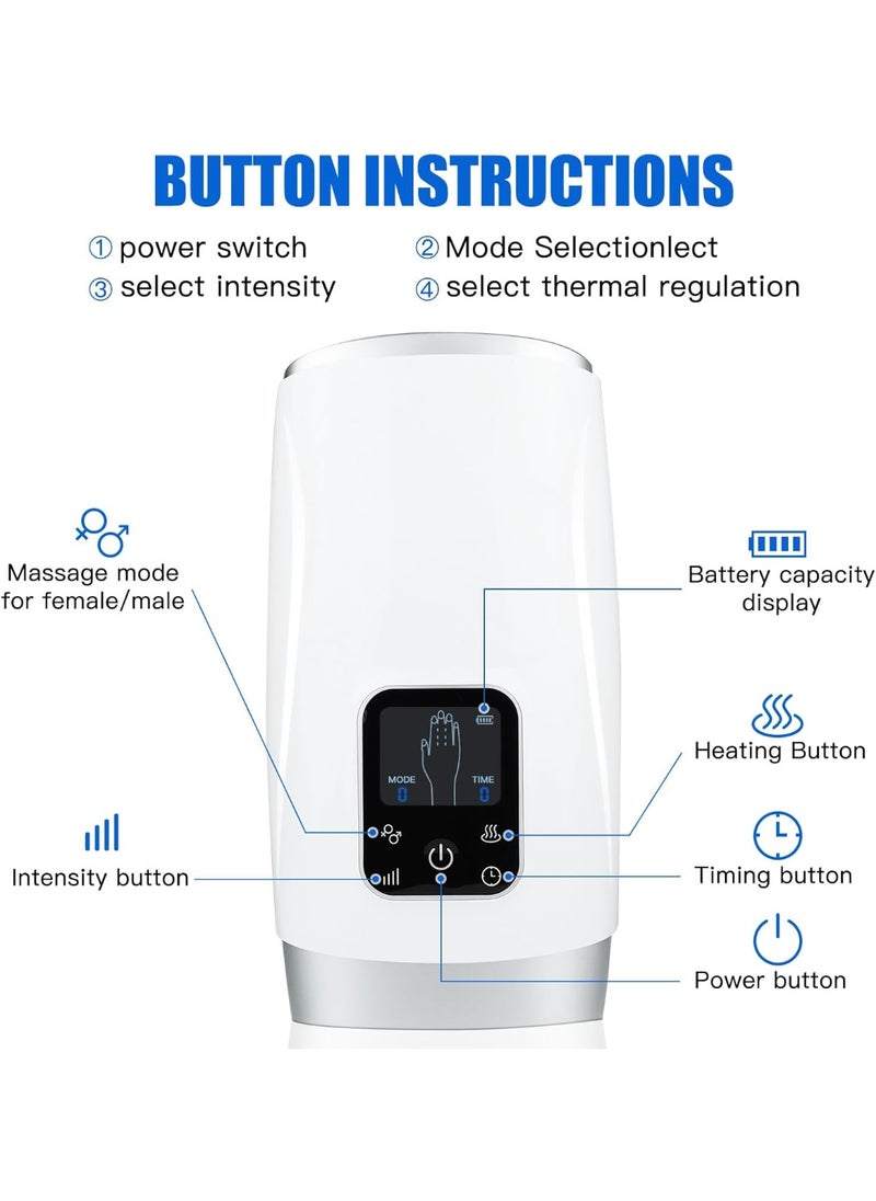 KASTWAVE Hand Massager with Heat and Compression for Arthritis, Carpal Tunnel Pain Relief, Relieves Hand Muscles, Finger Numbness, Wrist Pain, Cordless Hand Massage Device, Ideal Gift for Women and Men  - Image 5